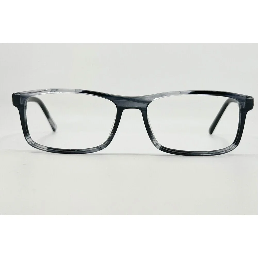 Unbranded Eyeglasses Mens Grey Marble Rectangular Frame 44049 54-17-140